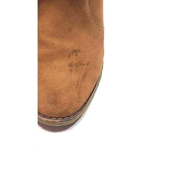 Lands End Charles short cognac brown snow boots women's 8 NIB suede leather - Picture 3 of 11